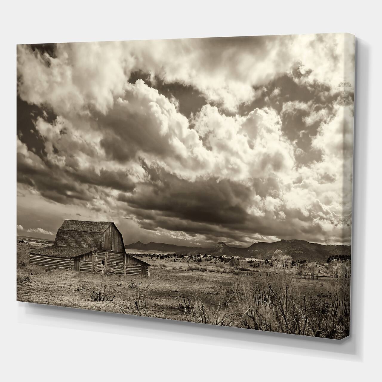 Designart - After The Rain On The Prairie - Traditional Canvas Wall Art Print